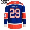 Edmonton Oilers Dresy Leon Draisaitl Heritage Classic Adidas 2023-24 Modrý Authentic - Dětské